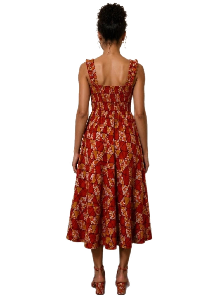 Nice African Print Midi Dress