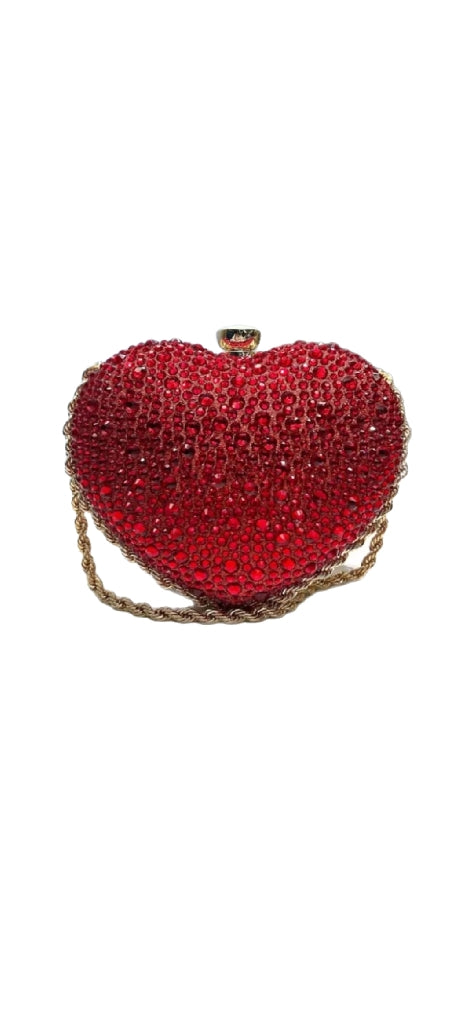 Heart Shape Crystal Bag