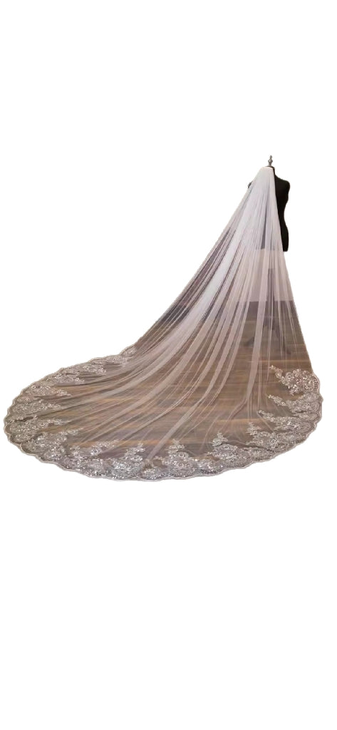 Luxury Wedding Veil - 500cm Length