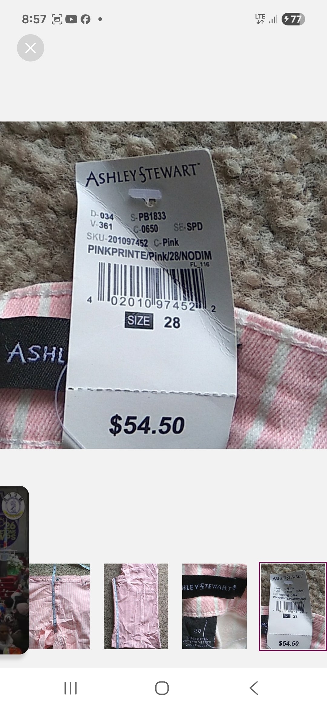 Plus Size woman Capris by Ashley Stewart