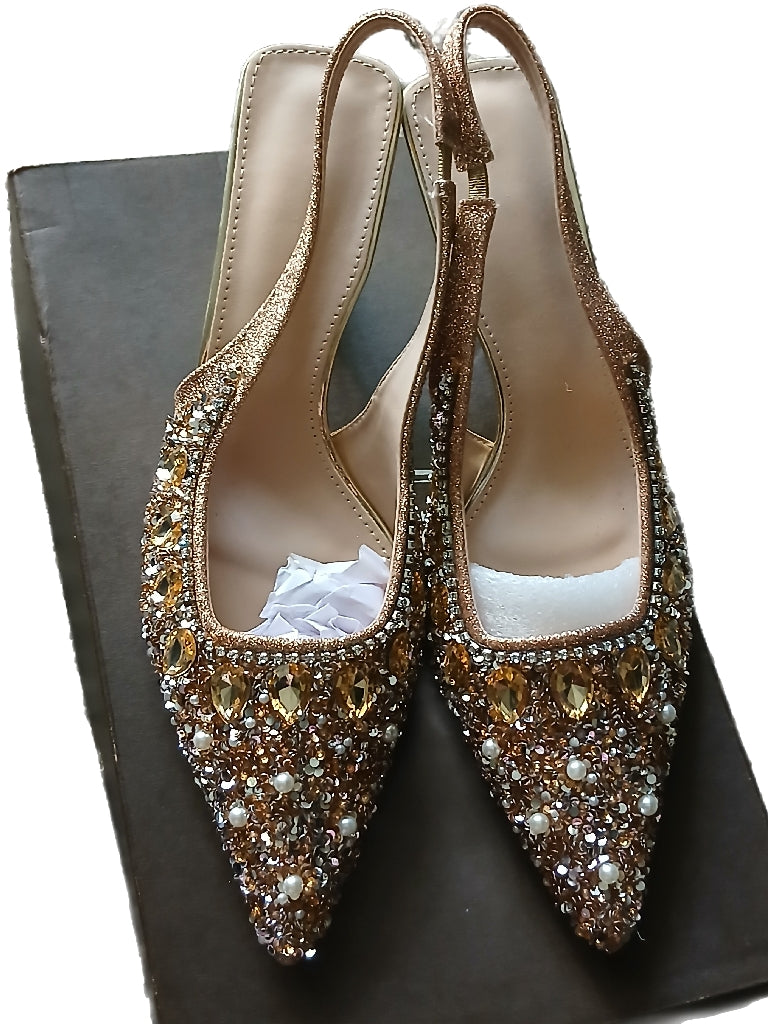 NICE Crystal heel shoes