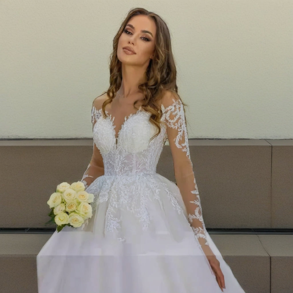 Plus Size Lace Wedding Gown
