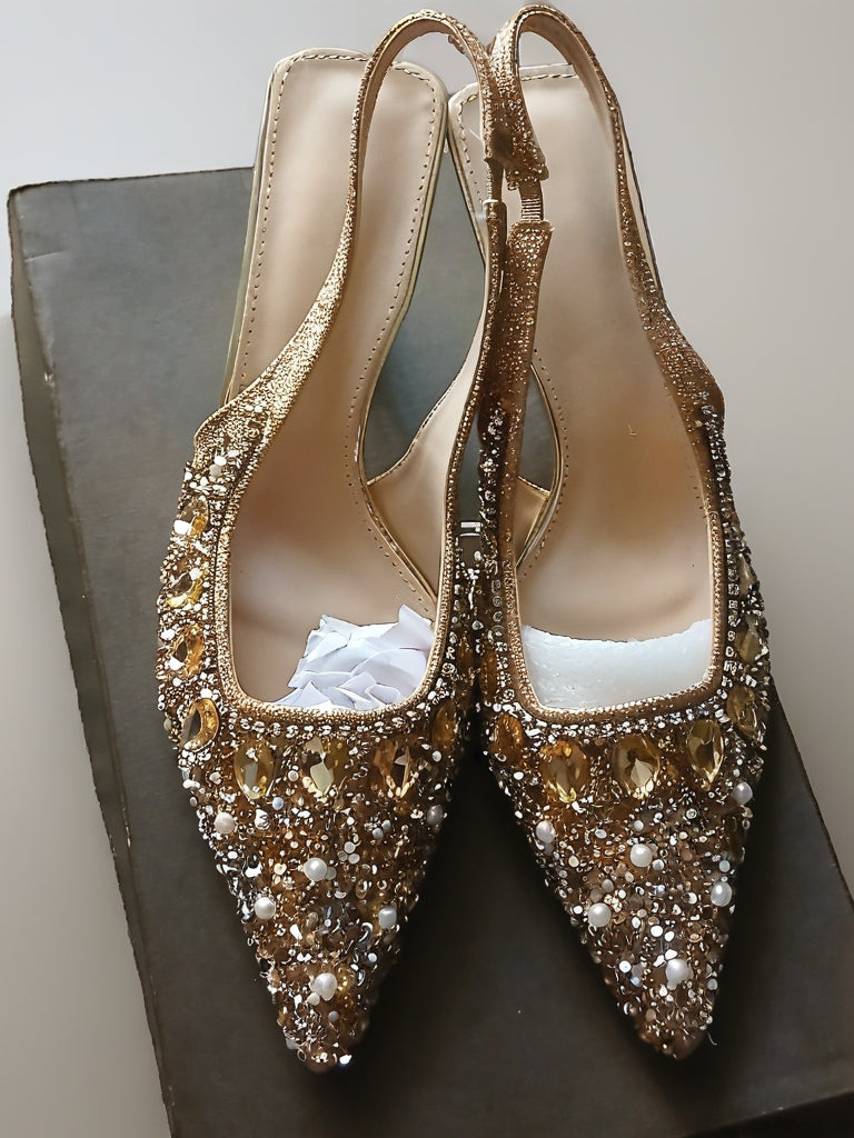 NICE Crystal heel shoes
