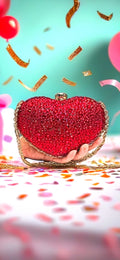 Heart Shape Crystal Bag