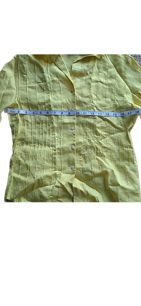 Tracy M Linen button Down Shirt