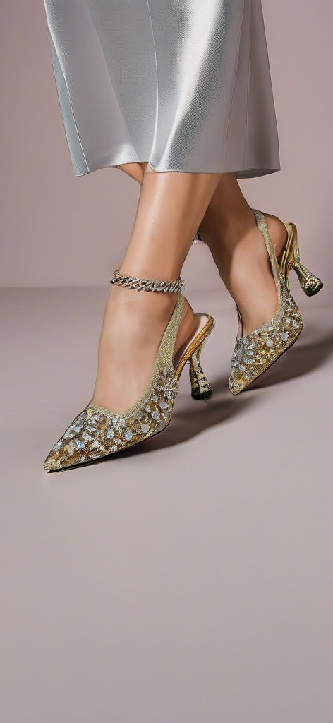 Crystal Heel shoes