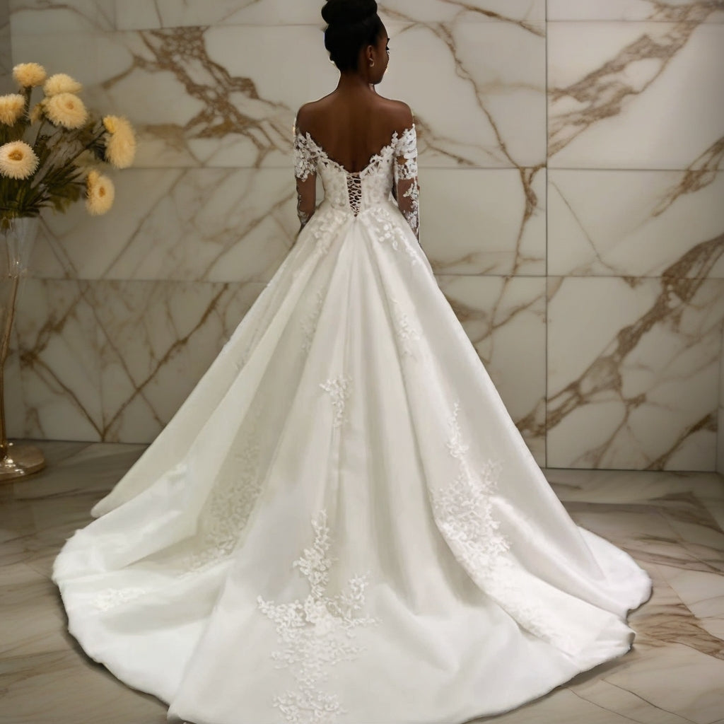 White Plus Size Wedding Gown | Made to Order