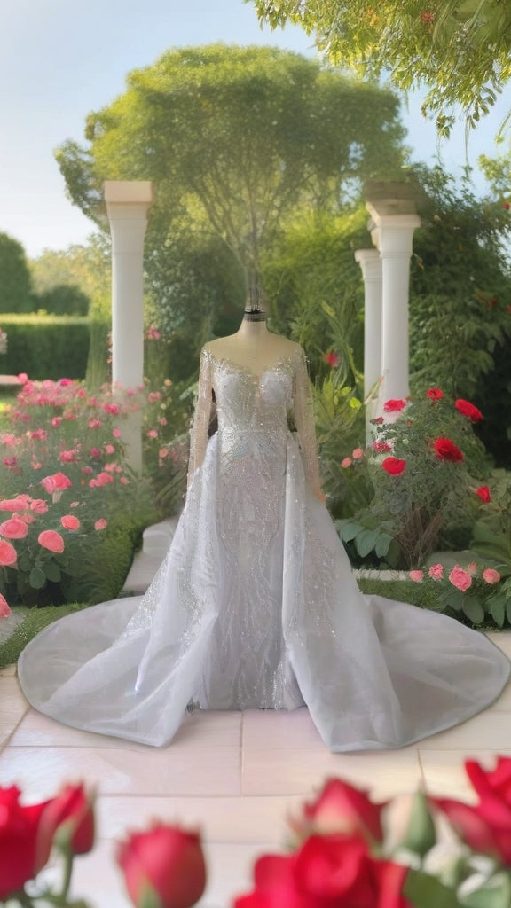 New Crystal Decorative edding Gown
