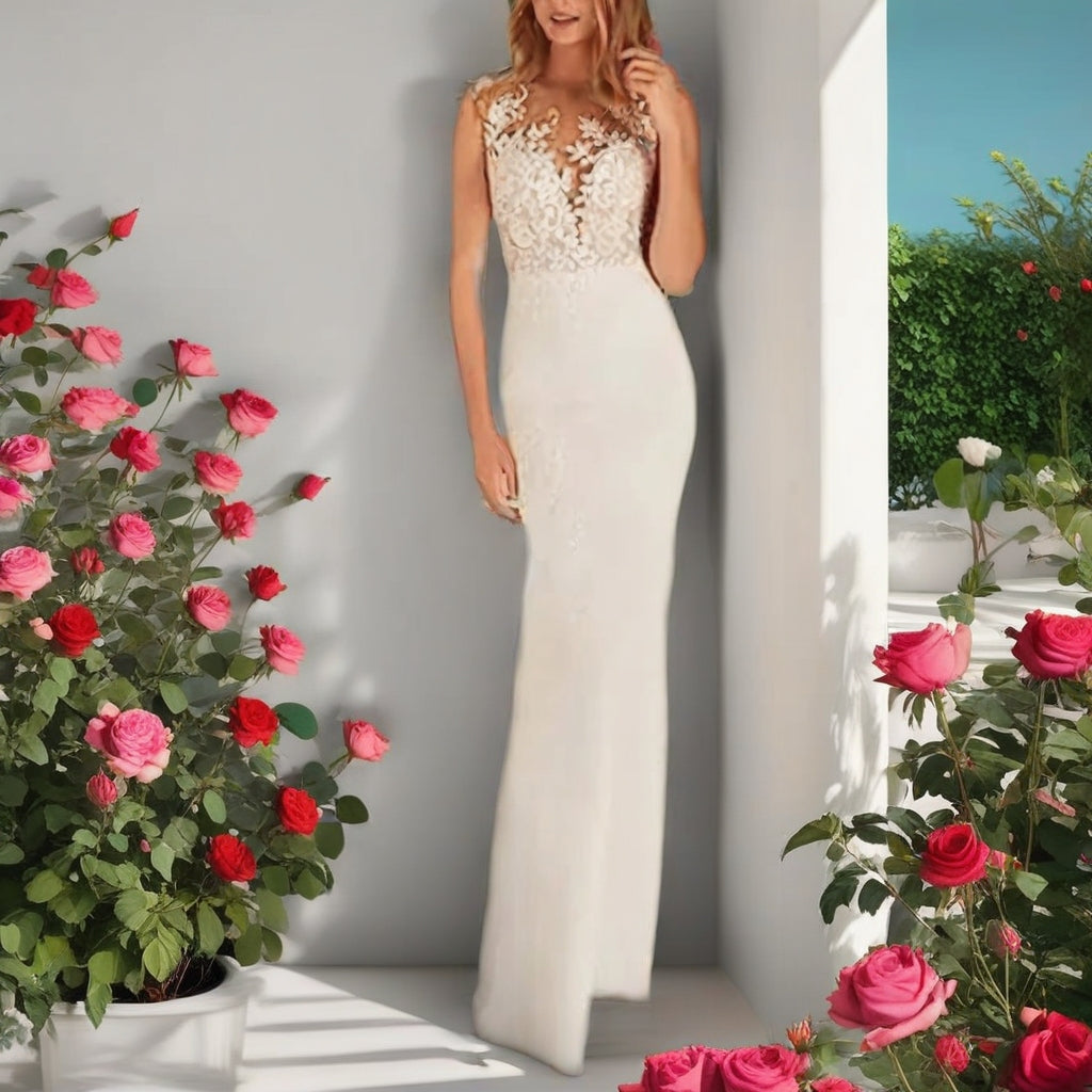 Ivory Lace A-Line Plus Size Wedding Gown | Made to Order