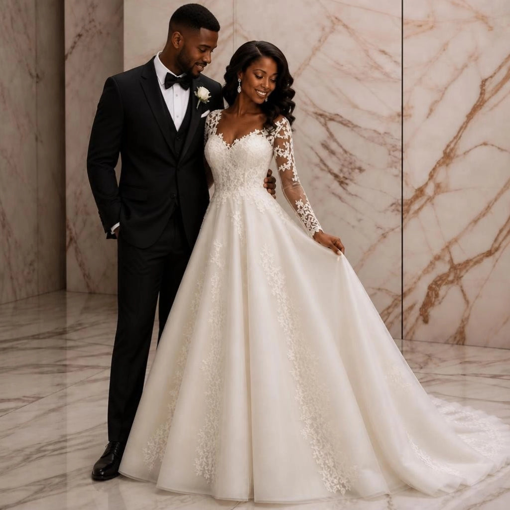 White Plus Size Wedding Gown | Made to Order