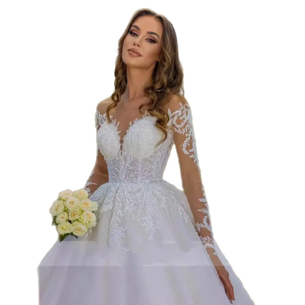 Plus Size Lace Wedding Gown