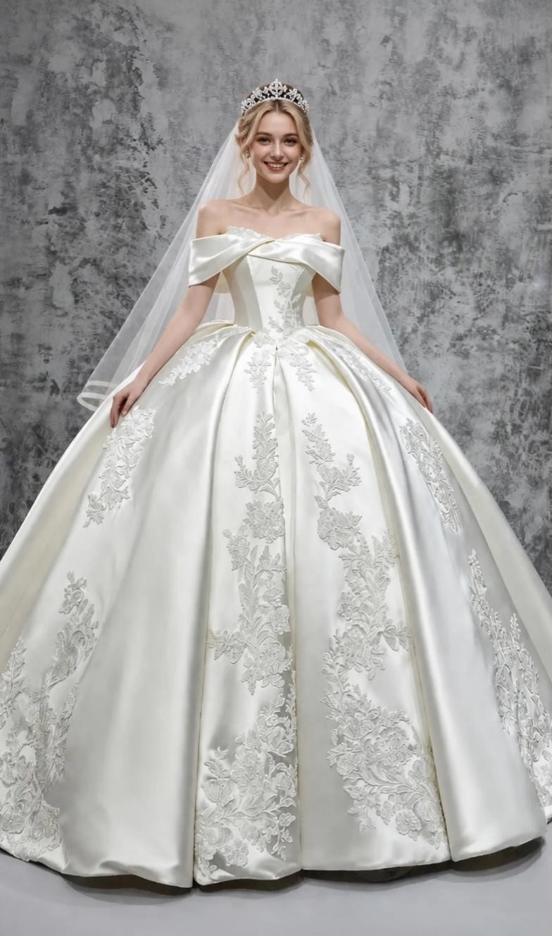 Luxe Lace Bridal Gown — Plus Size Wedding Dress