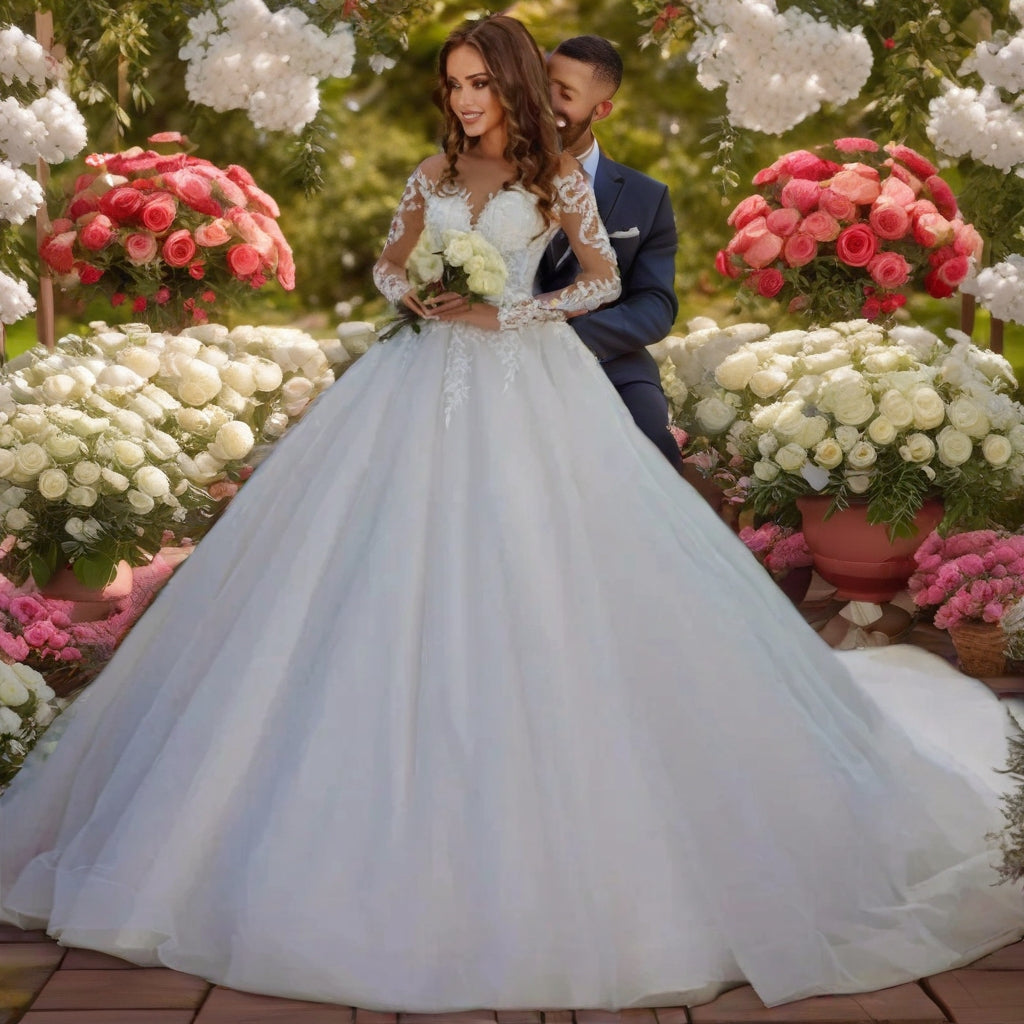 Plus Size Lace Wedding Gown