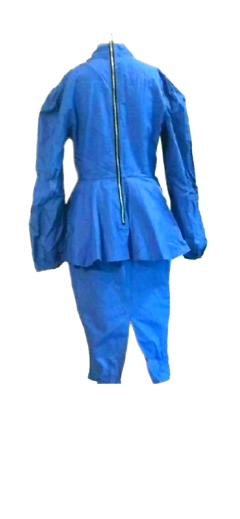 Blue Denin Midi Dress