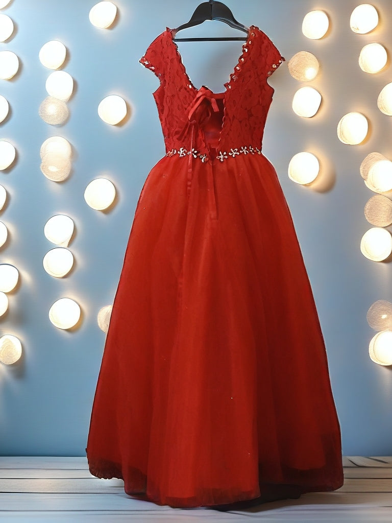Maxi Gown with Short Sleeves