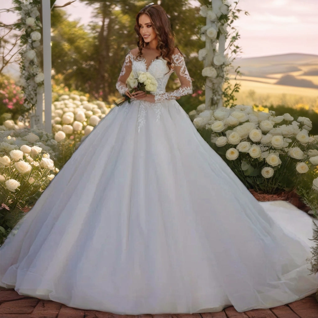 Plus Size Lace Wedding Gown