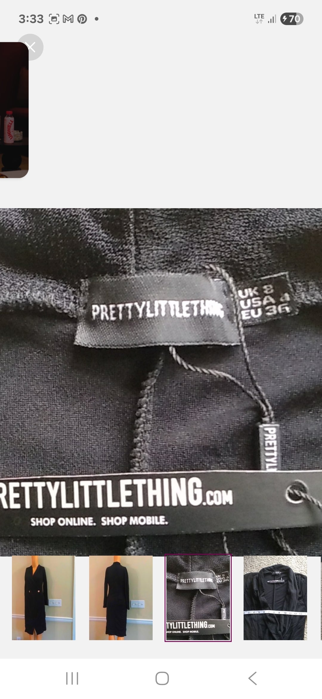 Prettylittlething Midi Dress