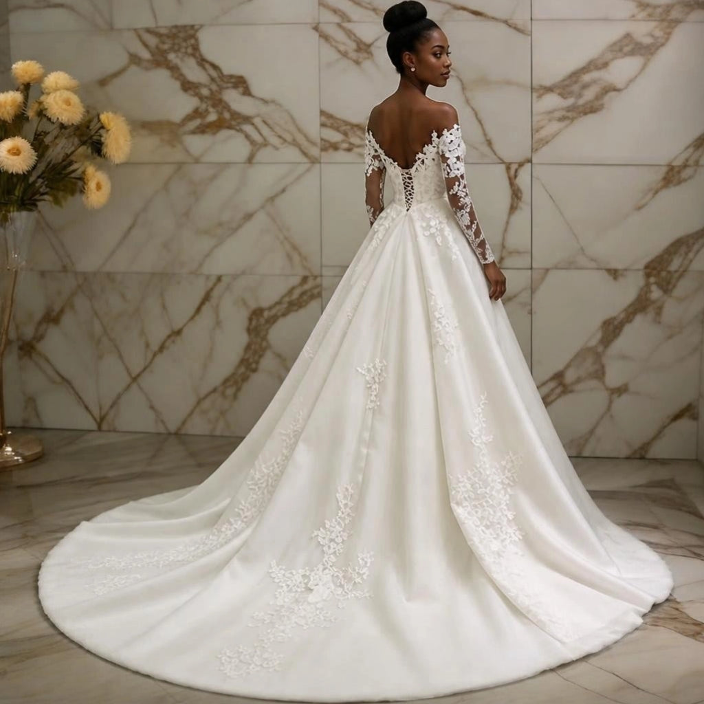 White Plus Size Wedding Gown | Made to Order
