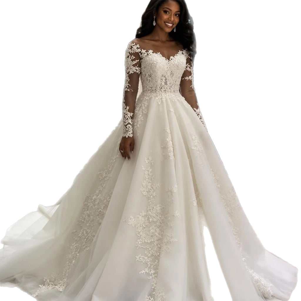 White Plus Size Wedding Gown | Made to Order