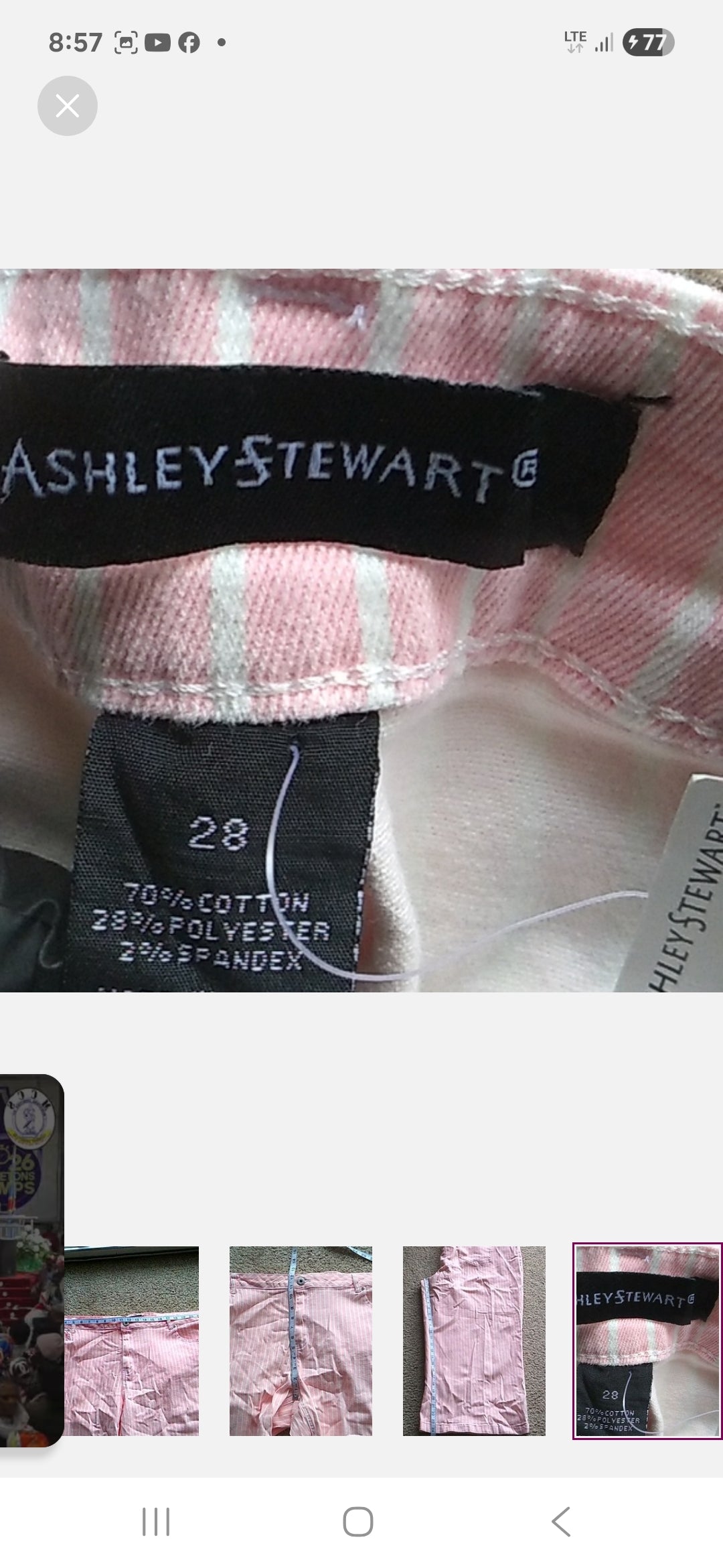Plus Size woman Capris by Ashley Stewart