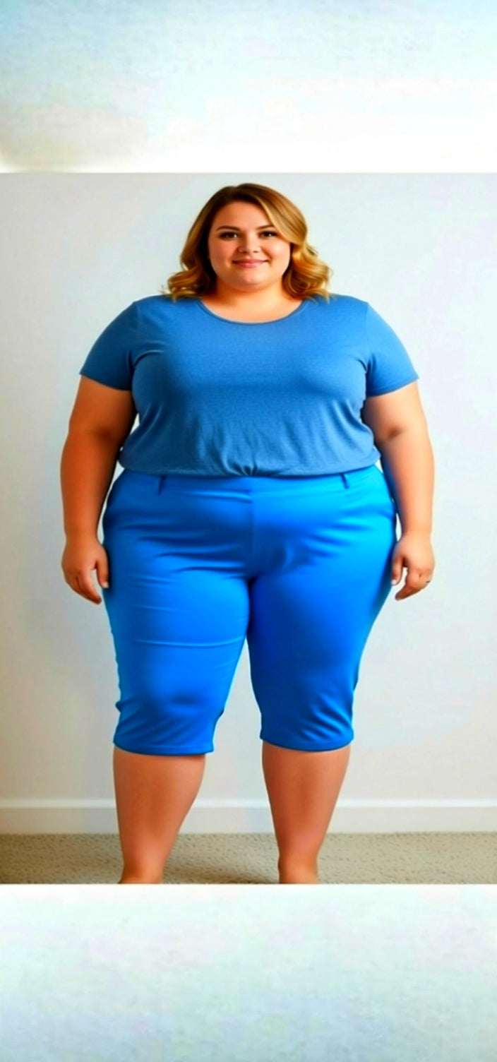 Plus Size woman Capris