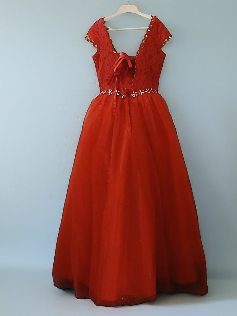 Maxi Gown with Short Sleeves