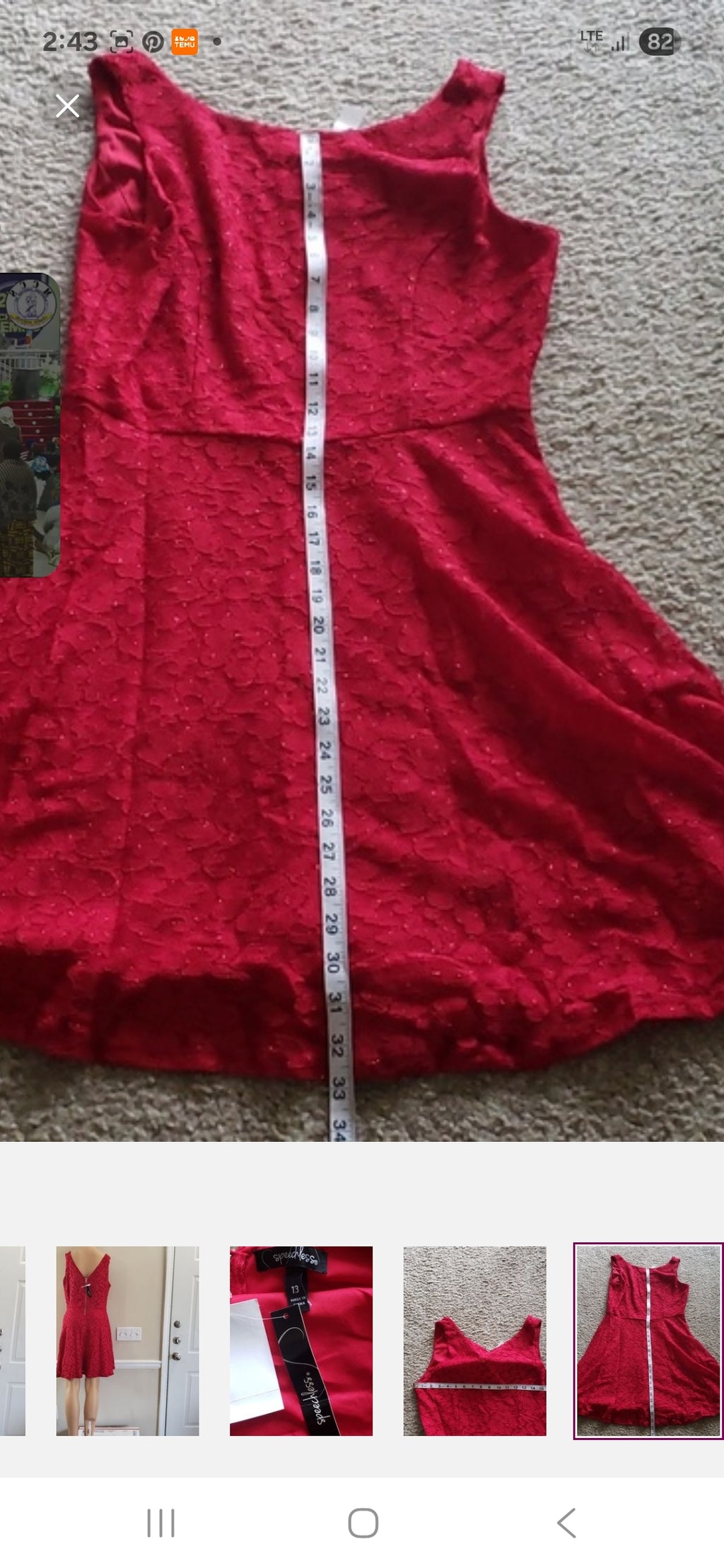 Speechless Lace  Mini Junior  Dress