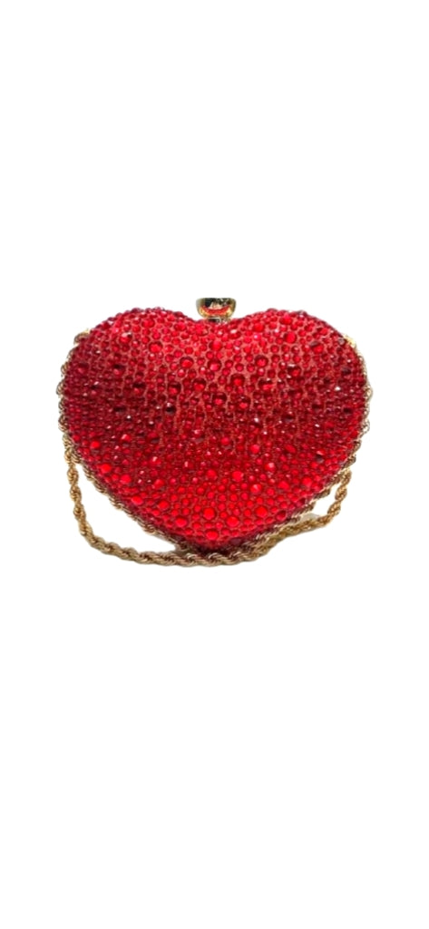 Heart Shape Crystal Bag