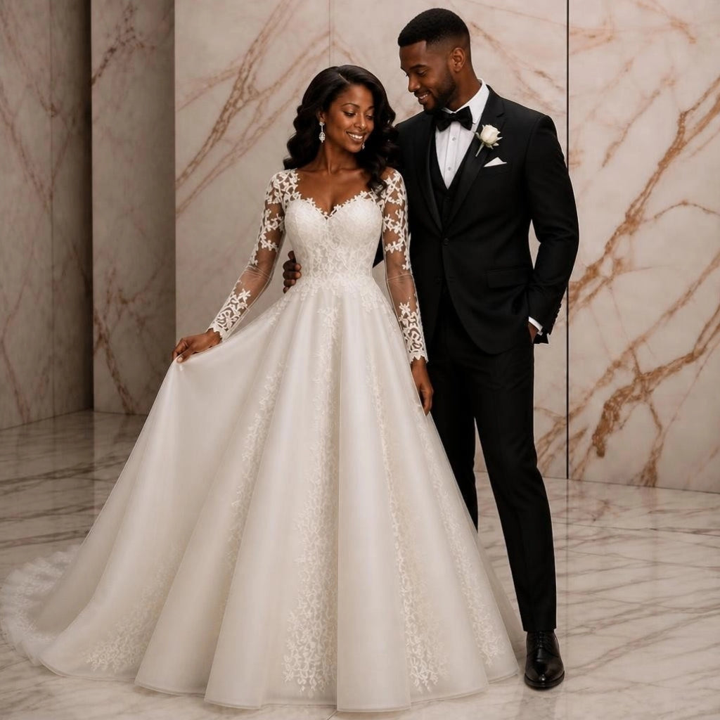 White Plus Size Wedding Gown | Made to Order