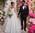Glamour Sequin Ball Gown Wedding Dress – Plus Size, Made to Order