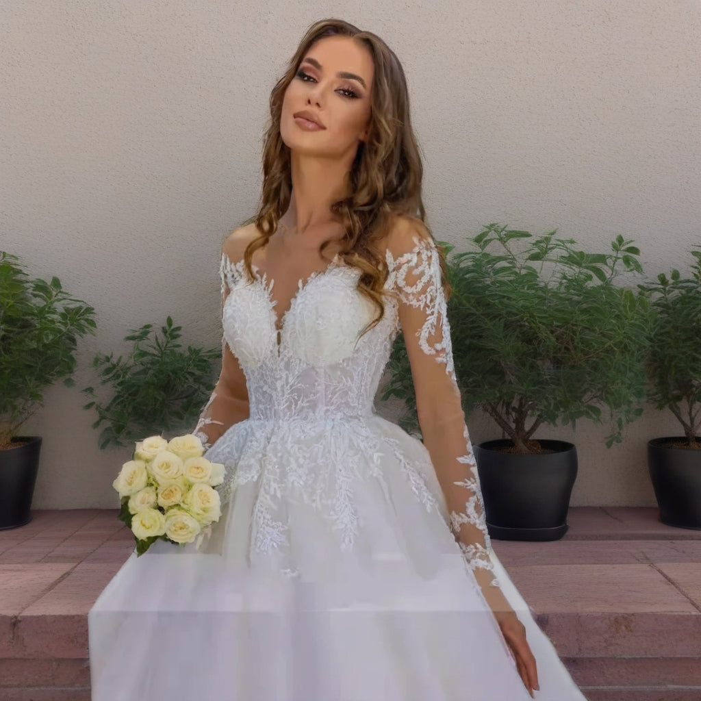 Plus Size Lace Wedding Gown
