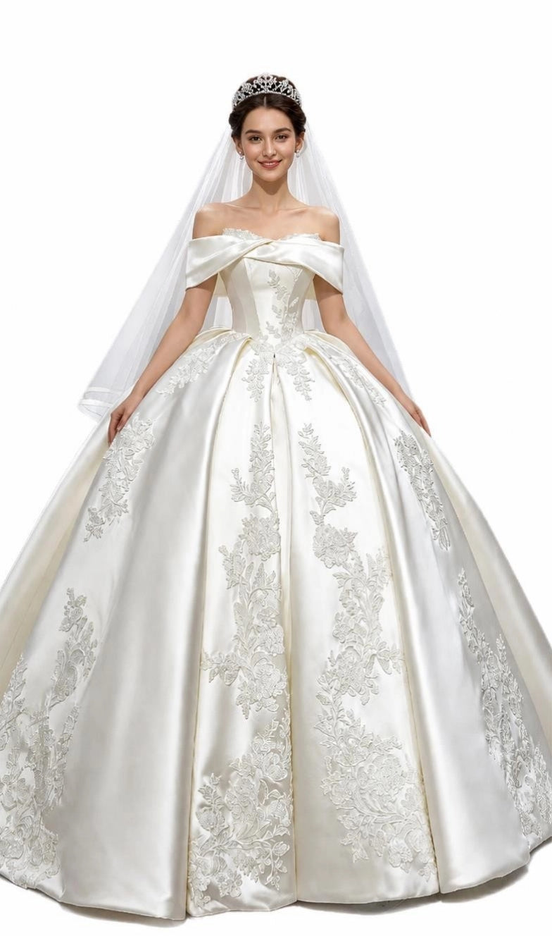Luxe Lace Bridal Gown — Plus Size Wedding Dress